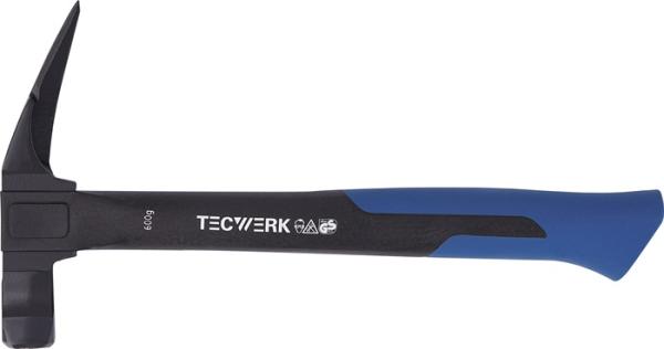 TECWERK Nylongriff Latthammer Kopfgewicht 600 g mit Magnet