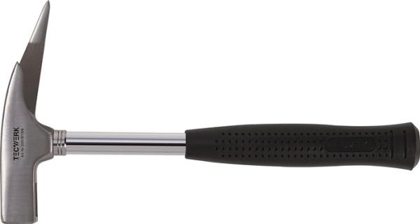 TECWERK Latthammer DIN 7239 Kopfgewicht 600 g mit Magnet geraut Stahlrohr
