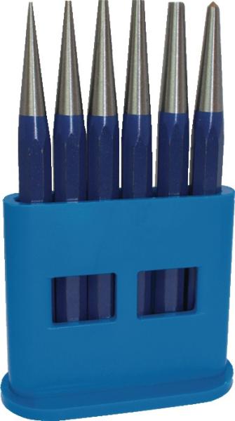 TECWERK Durchtreiber-Satz 6 teilig 1-2-3-4-5 + Körner