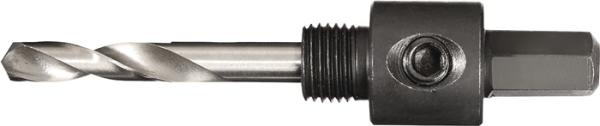 TECWERK Aufnahmeschaft 6-KT 9,5 mm mit Zentrierbohrer Lochsägen 14 - 30 mm