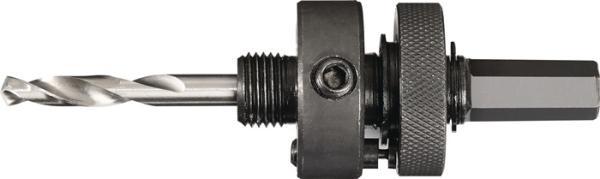 TECWERK Aufnahmeschaft 6-KT 11,0 mm mit Zentrierbohrer Lochsägen 32 - 152 mm