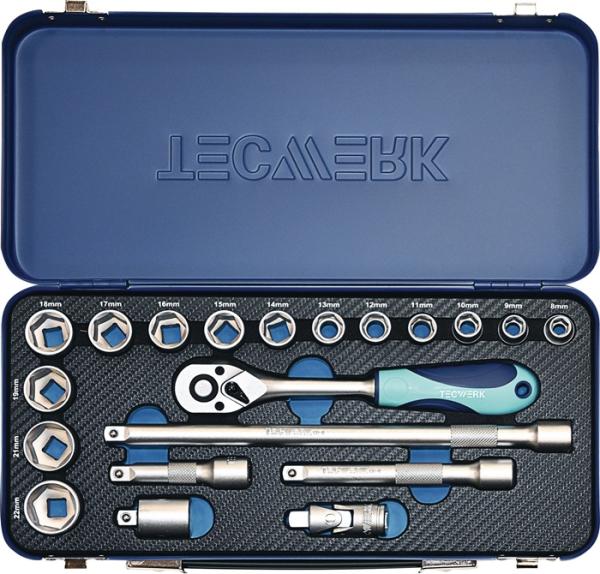 TECWERK 3/8" Steckschlüssel-Satz 20-teilig