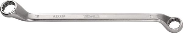 TECWERK  Doppelringschlüssel Schlüsselweite  6x7 bis 30x36mm, tief gekröpft 