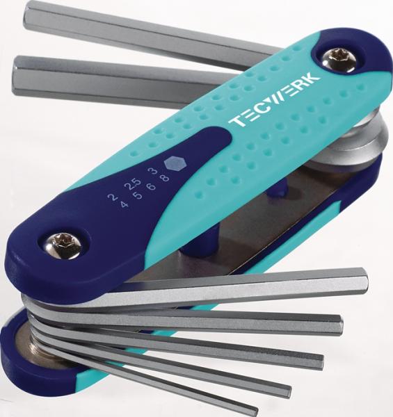 TECWERK Schraubendreher-Satz 7-teilig Handklapphalter SW 2 - 8mm