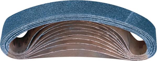 TECWERK Schleifband L.457mm B.13mm K.40-120 f.INOX Zirkonkorund 10er-Pack