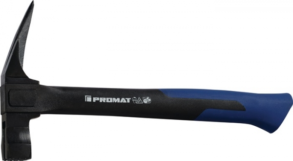 Promat Nylonstiel Latthammer 600g m.Magnet geraut, schwarz lackiert