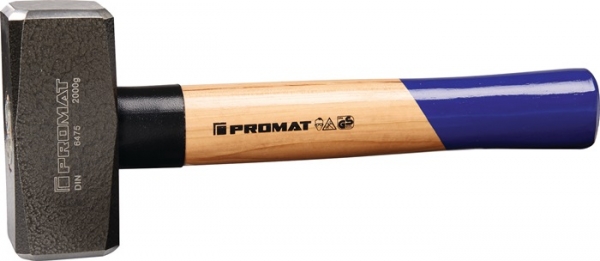 Promat Fäustel Kopfgewicht 1250g Hickory Stielschutzhülse