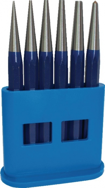 Durchtreibersatz 6tlg.1-2-3-4-5+Körner-D.4mm Ku.-Halter PROMAT