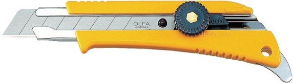 Olfa  Cuttermesser 18mm Abbreckhline mitFeststellrad