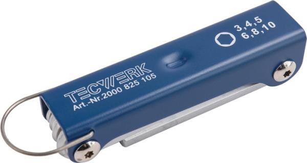 TECWERK Schraubendreher-Satz 6-teilig Handklapphalter SW 3 - 10 mm