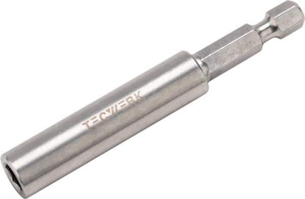 TECWERK Bithalter 1/4 Zoll mit Magnet & Sprengr. L.75mm