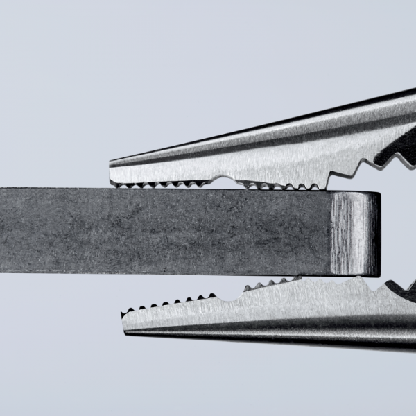 Knipex Spitz-Kombizange145mm schwarz atramentiert, Kopf poliert, Griffe  mit Kunststoff überzogen