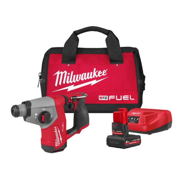 Milwaukee M12FHAC16-501B Akku-Kombihammer