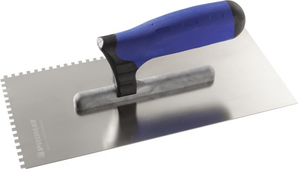 Glättekelle Länge 280 mm Breite 130 mm Zahnung 4x4 Edelstahl Stärke 0,7 mm PROMAT