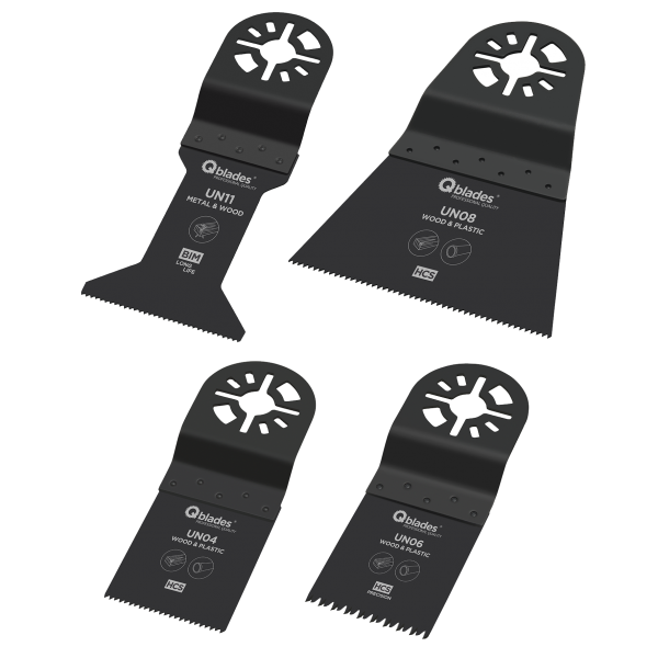 Multitool Standard-Werkzeugset mit Universal-Aufnahme 4-tlg.