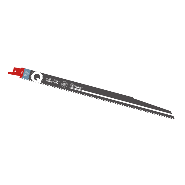 Qblades Säbelsägeblatt, Holz mit Nägeln, BIM, 6tpi - 302mm 5er-Pack