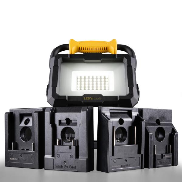 LED`s WORK 18V Mehrmarken - Arbeitsleuchte für Elektrowerkzeug - 20W 2000lm 5000K
