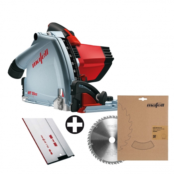 Mafell Tauchsäge Fan-Set MT55 cc + Führungsschiene F 160 + extra Sägeblatt