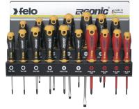 felo ERGONIC® XXL 17tlg. Schraubendrehersatz mit 3K-Griff inkl. Halter